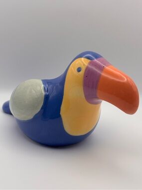 Target Rainbow Toucan Animal Bird Succulent Planter, Ceramic Bird-Shaped Pot